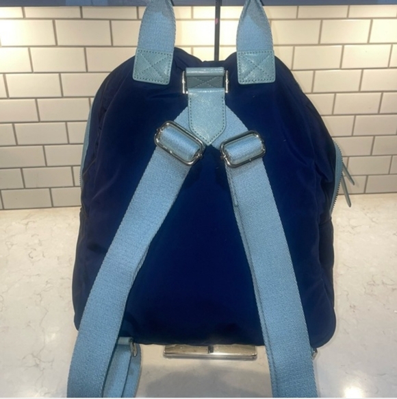 Tory Burch Navy and Light Blue Backpack #40 main image 5